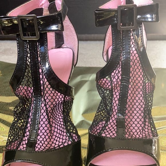 Cais Black Platform Cage Bootie - Picture 5 of 7